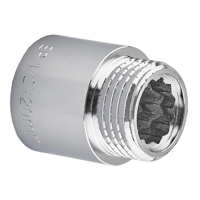 Подовжувач Europroduct EP.E020.Chr - 1/2"MF-20мм хром (EP6123) Подовжувач Europroduct EP.E020.Chr - 1/2"MF-20мм хром (EP6123)