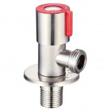 Кран для подключения сантехприборов 1/2x1/2 Mixxus VAL-02 красный (нерж. сталь) (SS0049)