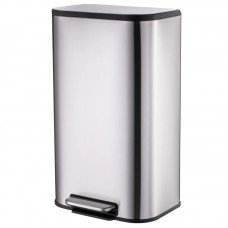 Відро для сміття з плавним закриттям прямокутне Mixxus Cubic-TC0112 SS Color 12л колір нержавійка ( Відро для сміття з плавним закриттям прямокутне Mixxus Cubic-TC0112 SS Color 12л колір нержавійка (
