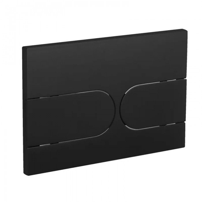 Панель змиву Koer KT-0604-05 240x160x10mm пластикова, кнопка закруглена (KR5324)