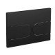 Панель змиву Koer KT-0604-05 240x160x10mm пластикова, кнопка закруглена (KR5324)