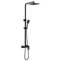 Душова колона зі змішувачем Zerix KUB-008-J Black із нерж. сталі SUS304 (ZX4853) Душова колона зі змішувачем Zerix KUB-008-J Black із нерж. сталі SUS304 (ZX4853)