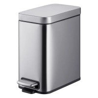 Відро для сміття з плавним закриттям прямокутне Mixxus Premium Quadro-TC0105 SS Color 5л колір нерж Відро для сміття з плавним закриттям прямокутне Mixxus Premium Quadro-TC0105 SS Color 5л колір нерж