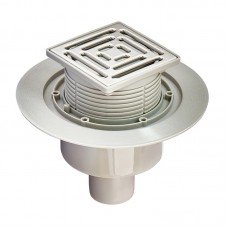 Душевой трап из нержавеющей стали SUS304 Koer FD14-100x100-180 (прямой отвод) (AC0662)