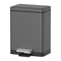 Мусорное ведро с плавным закрытием прямоугольное Koer TC-010315-07 15 л цвет графит (KR5604) Мусорное ведро с плавным закрытием прямоугольное Koer TC-010315-07 15 л цвет графит (KR5604)