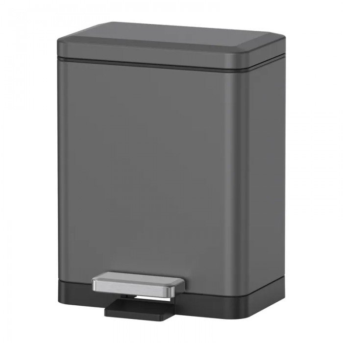Мусорное ведро с плавным закрытием прямоугольное Koer TC-010315-07 15 л цвет графит (KR5604) Мусорное ведро с плавным закрытием прямоугольное Koer TC-010315-07 15 л цвет графит (KR5604)