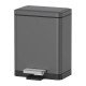 Мусорное ведро с плавным закрытием прямоугольное Koer TC-010315-07 15 л цвет графит (KR5604) Мусорное ведро с плавным закрытием прямоугольное Koer TC-010315-07 15 л цвет графит (KR5604)