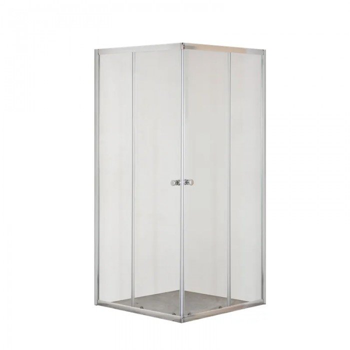 Душова кабіна без піддону Mixxus CUBIC SC01-90x90x185-TR CHROME прозоре скло 4мм (MI6906)