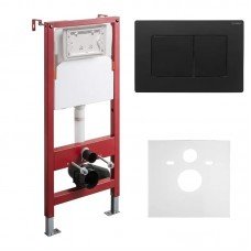 Комплект установочный для унитаза Koer KT-0502-05 (с пан. смыва KT-0602-05 Черная матовая + звукоиз Комплект установочный для унитаза Koer KT-0502-05 (с пан. смыва KT-0602-05 Черная матовая + звукоиз