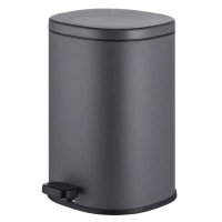 Відро для сміття з плавним закриттям овальне Mixxus Premium Olivary-TC0105 Graphite 5 л колір графіт Відро для сміття з плавним закриттям овальне Mixxus Premium Olivary-TC0105 Graphite 5 л колір графіт