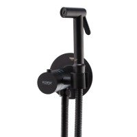 Смеситель для гигиенического душа Koer KB-24029-05 встроенный термостатический, цвет черный (KR5494