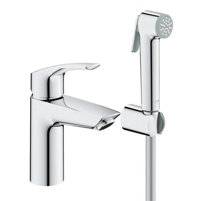 Смеситель для раковины с гигиеническим душем Grohe Eurosmart New (23124003) Смеситель для раковины с гигиеническим душем Grohe Eurosmart New (23124003)