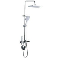 Душевая колонна со смесителем Mixxus Premium RIVIERA 009-J с кнопкой переключения, 4 режима (MI6834