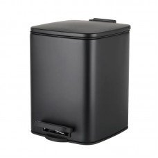 Мусорное ведро с плавным закрытием квадратное Zerix Kubix-TC0106 Black 6 л цвет черный (ZX5890) Мусорное ведро с плавным закрытием квадратное Zerix Kubix-TC0106 Black 6 л цвет черный (ZX5890)
