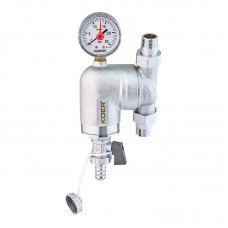 Фильтр тонкой очистки с поворотным соединением и манометром Koer KR.1240 - 1/2" (KR4970) Фильтр тонкой очистки с поворотным соединением и манометром Koer KR.1240 - 1/2" (KR4970)