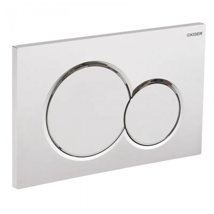 Панель смыва KOER KT-0601-01 пластиковая, кнопка круглая (KR5174)