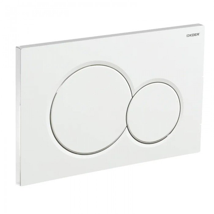 Панель смыва KOER KT-0601-03 пластиковая, кнопка круглая (KR5175)