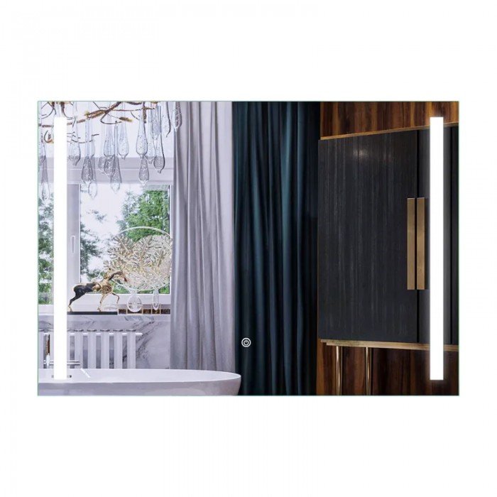 Зеркало Mixxus Premium LINES MR18-100x70-Reverse с Led Touch, Anti-fog, димером, регулятором яркост