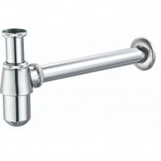 Сифон для раковины Champion SIPHON-01 без выпуска (под донный клапан) без ревизии (Цвет хром) 1 1/4