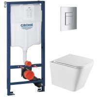 Комплект Grohe Set Унитаз QUADRO-0301-T3 + Инсталляция 38536001 + панель 38732000 (38536001QUADRO03 Комплект Grohe Set Унитаз QUADRO-0301-T3 + Инсталляция 38536001 + панель 38732000 (38536001QUADRO03