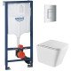 Комплект Grohe Set Унитаз QUADRO-0301-T3 + Инсталляция 38536001 + панель 38732000 (38536001QUADRO03 Комплект Grohe Set Унитаз QUADRO-0301-T3 + Инсталляция 38536001 + панель 38732000 (38536001QUADRO03
