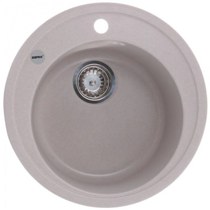 Мойка кухонная Zerix ZS-510R-06 Бежевая (ZX4533)