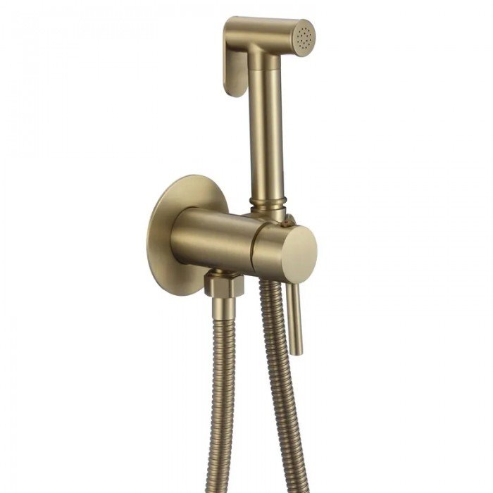 Змішувач для гігієнічного душу Mixxus Premium Hans 002-A Inner Brushed Gold з лійкою (Матове золото) (MI6922) Змішувач для гігієнічного душу Mixxus Premium Hans 002-A Inner Brushed Gold з лійкою (Матове золото) (MI6922)