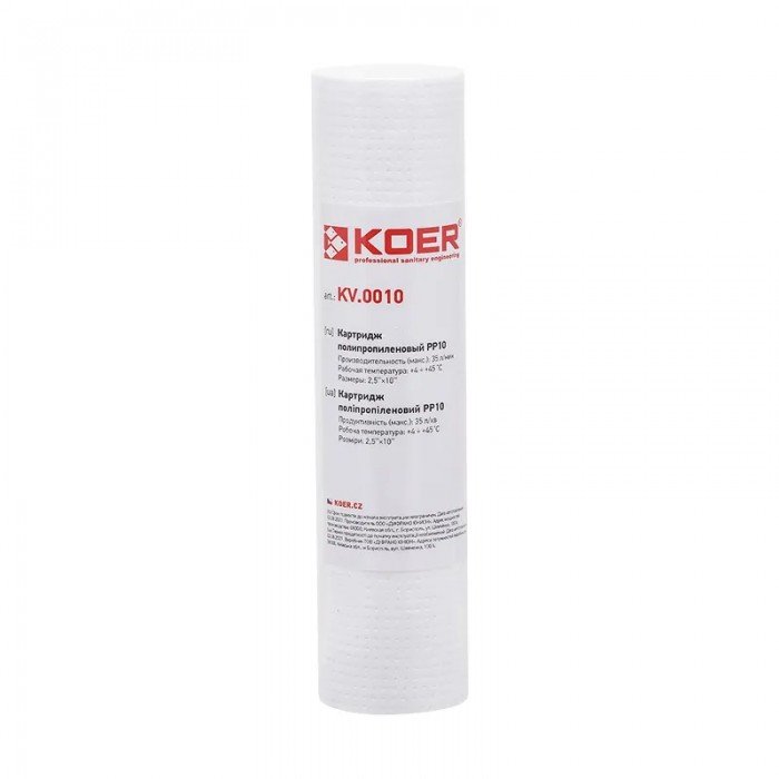 Картридж полипропиленовый KOER KV-01-2510-10 PP10 2,5"х10" (KR5242)