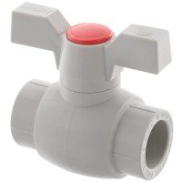 Кран шаровый PPR КШ Koer (бабочка) для горячей воды 25 (Koer K0182.PRO) (KP0235) Кран шаровый PPR КШ Koer (бабочка) для горячей воды 25 (Koer K0182.PRO) (KP0235)