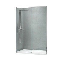 Двері в нішу Koer SR SD05-140x200-TR-01 прозоре скло Easy Clean 6мм, хром (KR5406)