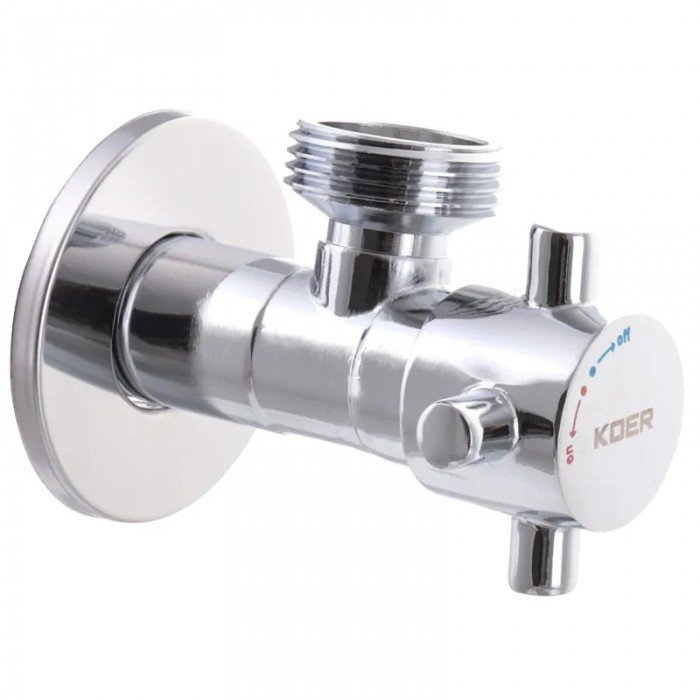 Кран для подключения сантехприборов Koer 1/2x3/4 (KR.517) (KR0109) Кран для подключения сантехприборов Koer 1/2x3/4 (KR.517) (KR0109)