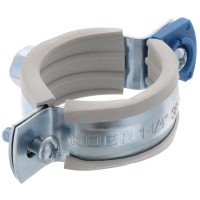 Хомут трубний оцинкований Koer KCB.10.G 1-1 / 4 "(38-43) сірий (KR2787) Хомут трубний оцинкований Koer KCB.10.G 1-1 / 4 "(38-43) сірий (KR2787)
