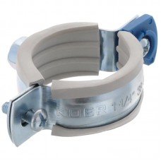 Хомут трубний оцинкований Koer KCB.10.G 1-1 / 4 "(38-43) сірий (KR2787) Хомут трубний оцинкований Koer KCB.10.G 1-1 / 4 "(38-43) сірий (KR2787)