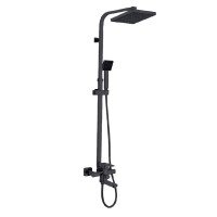 Душевая колонна со смесителем Zerix LEB16-123 Black (цвет черный) (ZX5574)