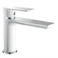 Смеситель для умывальника HAIBA ALEX 001 LONG WHITE-CHROME (HB9563) Смеситель для умывальника HAIBA ALEX 001 LONG WHITE-CHROME (HB9563)