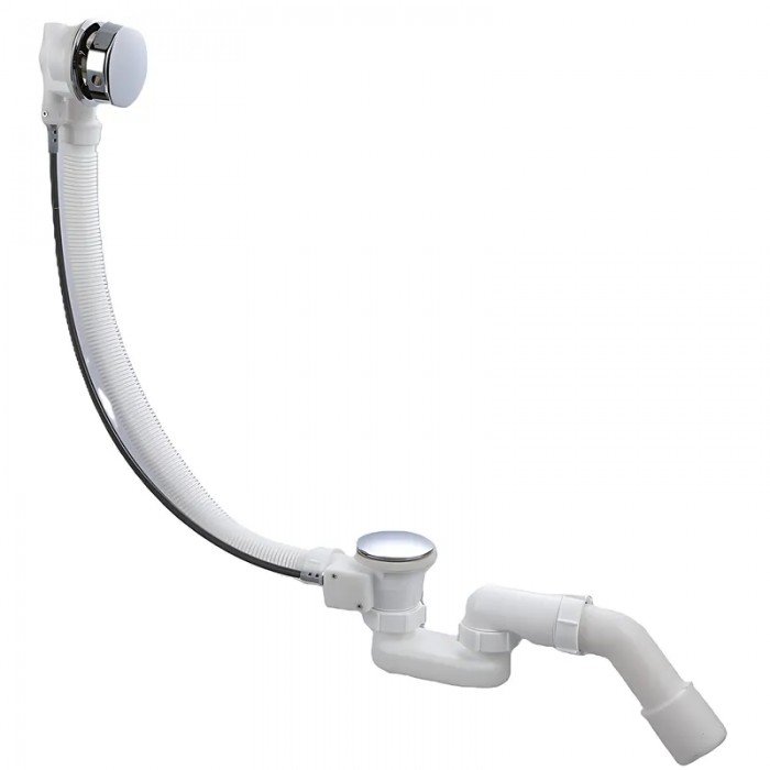 Сифон для ванни Koer BD-04-01 напівавтоматичний з переливом, без ревізії (Колір хром) 1 1/2'' (KR5442) Сифон для ванни Koer BD-04-01 напівавтоматичний з переливом, без ревізії (Колір хром) 1 1/2'' (KR5442)