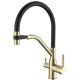 Смеситель для кухни MixxusPremium Gravity 021 BRUSHED GOLD REFL.BLACK (MI6981)