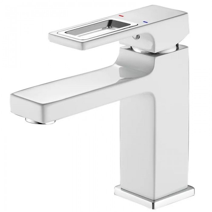 Змішувач для умивальника Mixxus Premium DANTE 001 NUT White-Chrome (MI6792) Змішувач для умивальника Mixxus Premium DANTE 001 NUT White-Chrome (MI6792)