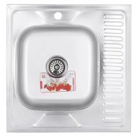 Мойка кухонная Zerix Z6060L-06-160E (Satin) (ZM0568) Мойка кухонная Zerix Z6060L-06-160E (Satin) (ZM0568)