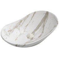 Раковина накладная MIXXUS PREMIUM WAVE-0106 MARBLE 620х360х160mm (MP6560)