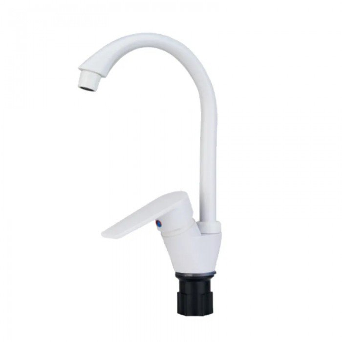 Смеситель для кухни Plamix Oscar-011 White (с подводом) (PM0650) Смеситель для кухни Plamix Oscar-011 White (с подводом) (PM0650)