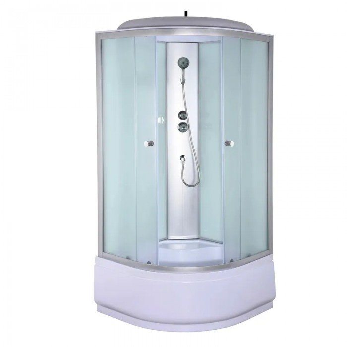 Бокс душевой без гидромассажа Mixxus STRONG SB01-90x90x215-FB SATIN с высоким поддоном (MI6884) Бокс душевой без гидромассажа Mixxus STRONG SB01-90x90x215-FB SATIN с высоким поддоном (MI6884)