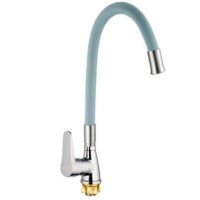 Змішувач для кухні Mixxus SOP4-146 Reflector Gray з сірим силіконовим виливом (MI6492)