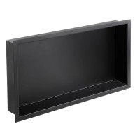 Полиця у ванну кімнату Mixxus Premium Niche-0102 Black (MI6680)