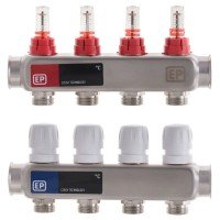 Коллекторный блок с расxодомерами Europroduct EP.S1110-04 1"x4 (EP4980) Коллекторный блок с расxодомерами Europroduct EP.S1110-04 1"x4 (EP4980)