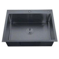 Мийка Zerix ZH5843-215 Nano-Black (3.0/0.8) з нержавіючої сталі (MX1584)