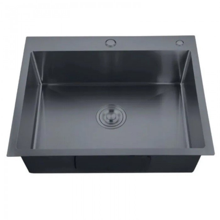 Мойка Zerix ZH5843-215 Nano-Black (3.0/0.8) из нержавеющей стали (MX1584)