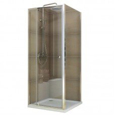 Душевая кабина без поддона Koer SR SC05-90x90x195-TR-01 прозрачное стекло Easy Clean 6мм, хром (KR5 Душевая кабина без поддона Koer SR SC05-90x90x195-TR-01 прозрачное стекло Easy Clean 6мм, хром (KR5