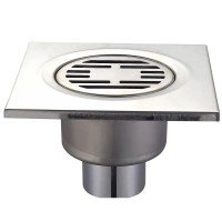 Душевой трап из нержавеющей стали Champion Drain-03-15x15-180 (прямой отвод) (CH6147) Душевой трап из нержавеющей стали Champion Drain-03-15x15-180 (прямой отвод) (CH6147)