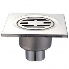 Душевой трап из нержавеющей стали Champion Drain-03-15x15-180 (прямой отвод) (CH6147) Душевой трап из нержавеющей стали Champion Drain-03-15x15-180 (прямой отвод) (CH6147)